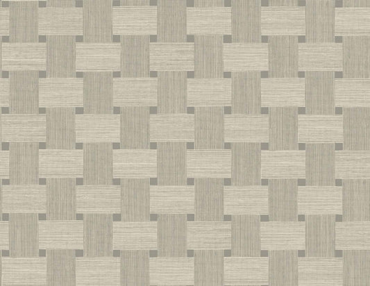 Seabrook Designs Even More Textures Basketweave Weave Contemporary Beige Matte Sidewall - TS81805