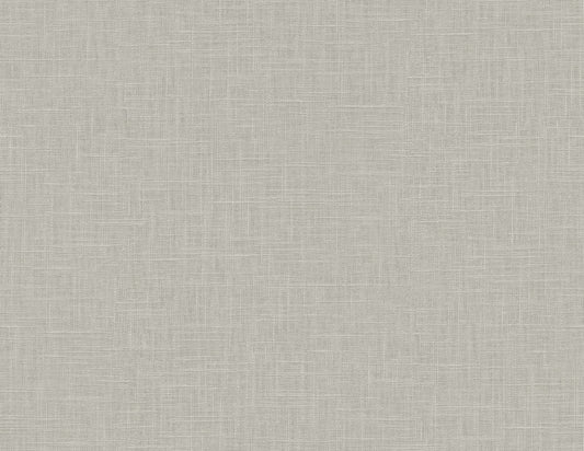 Seabrook Designs Even More Textures Myrna Linen Linen Contemporary Grey Matte Sidewall - TS81908