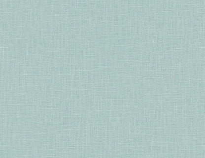 Seabrook Designs Even More Textures Myrna Linen Linen Contemporary Teal Matte  - TS81914