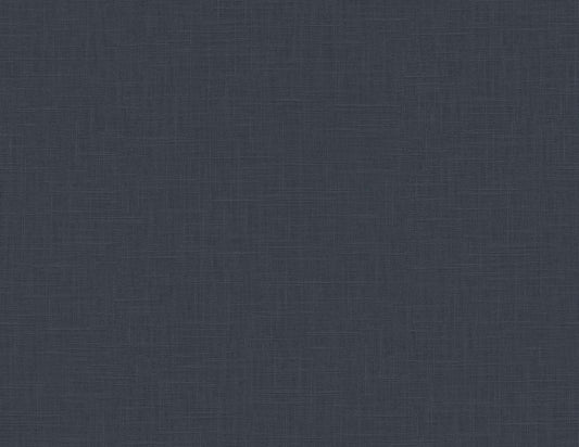 Seabrook Designs Even More Textures Myrna Linen Linen Contemporary Blue Matte Sidewall - TS81932