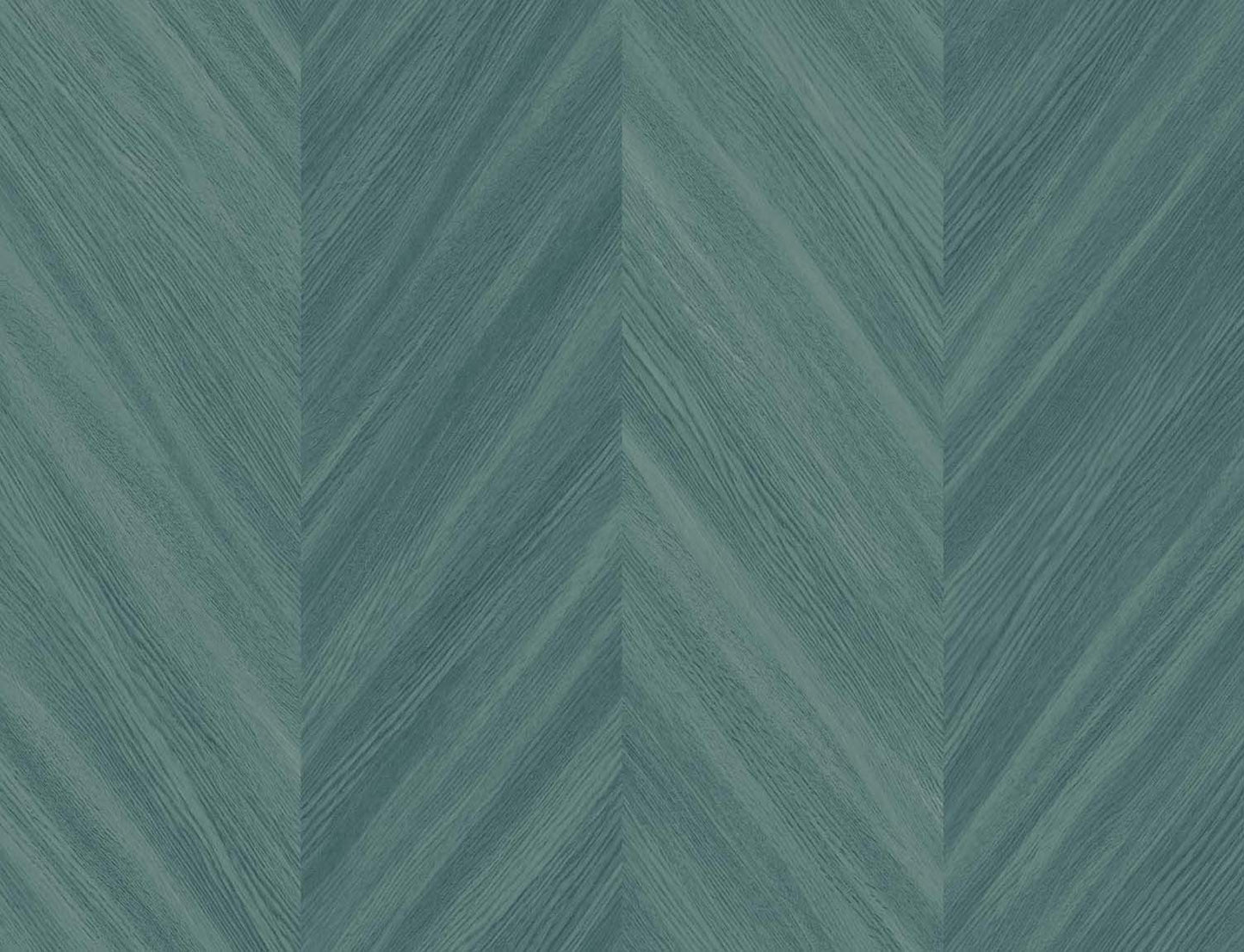 Seabrook Designs Even More Textures Chevron Wood Chevron Contemporary Teal Matte Sidewall - TS82104