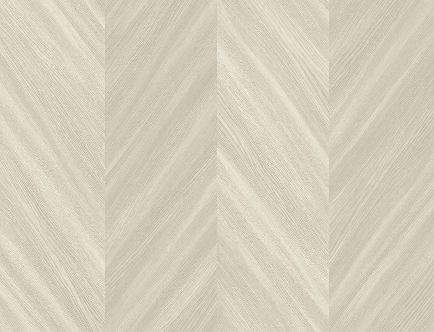 Seabrook Designs Even More Textures Chevron Wood Chevron Contemporary Off-White Matte Sidewall - TS82106