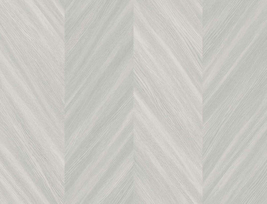 Seabrook Designs Even More Textures Chevron Wood Chevron Contemporary Grey Matte Sidewall - TS82108