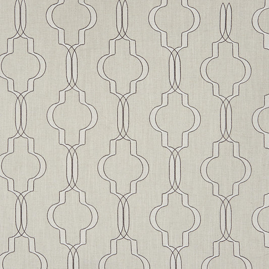 JF Fabrics TULAH 95 Fabric Transitional,Contemporary,Geometric Grey,Silver  Embroidery - 7628695 J8201