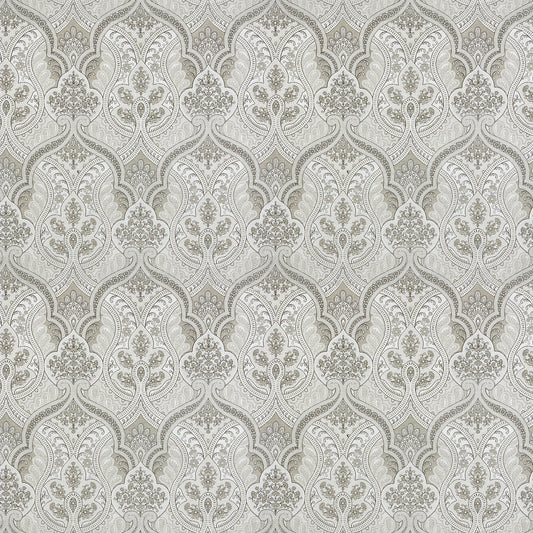 JF Fabrics TURNOUT 97 Fabric Traditional,Transitional,Contemporary,Paisley Grey/Silver  Jacquard,Texture - 6474497 J8011