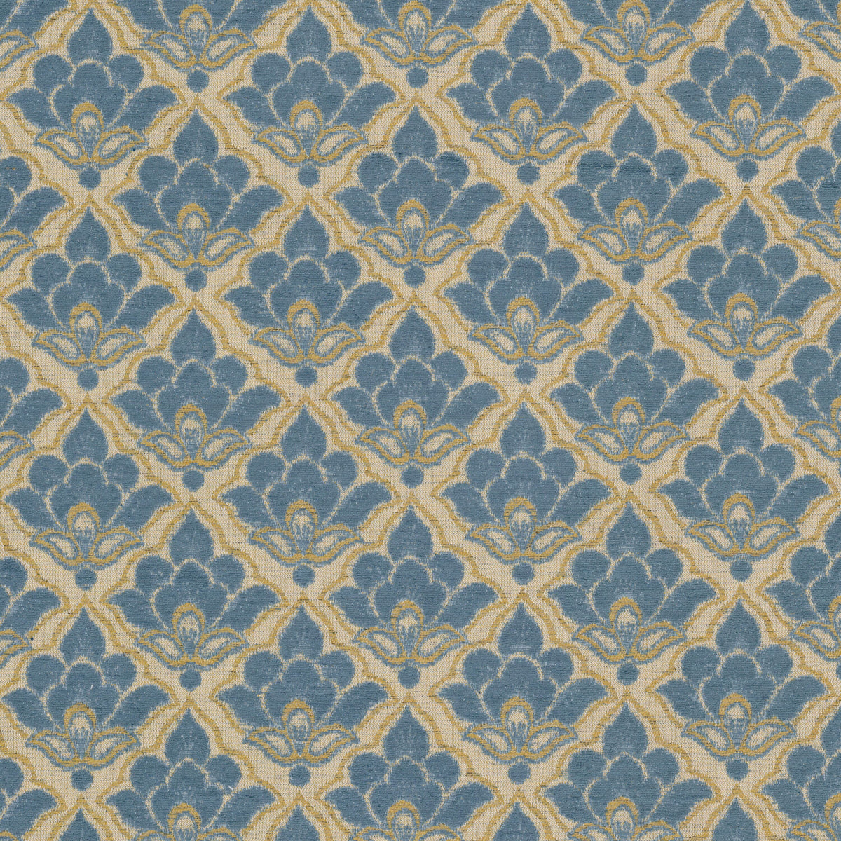 STOUT TEXTILES  UPHOLSTERY,JACQUARD TRANSITIONAL,, FLORAL DRESDEN,SLATE   - TURR-2