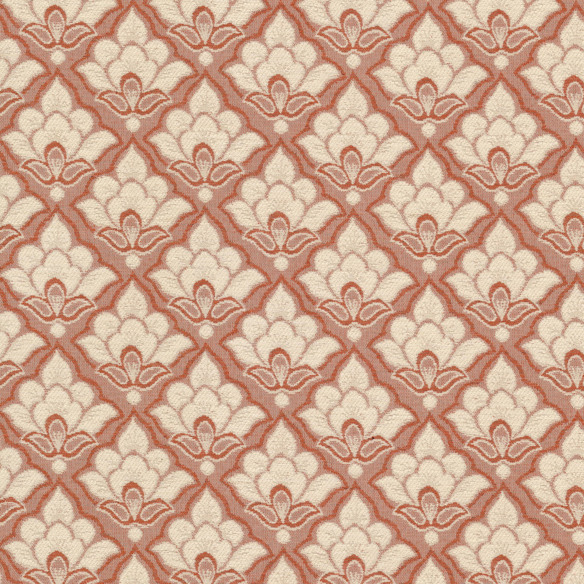 STOUT TEXTILES  UPHOLSTERY,JACQUARD TRANSITIONAL,, FLORAL TILE   - TURR-4