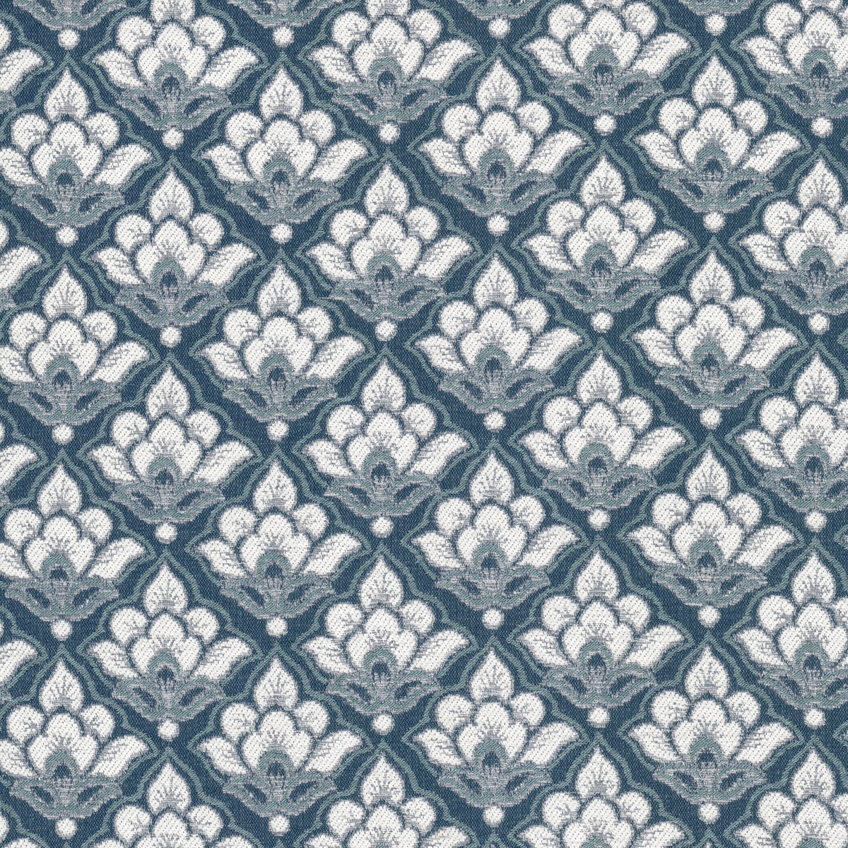 STOUT TEXTILES  UPHOLSTERY,JACQUARD TRANSITIONAL,, FLORAL BALTIC,PACIFIC   - TURR-6