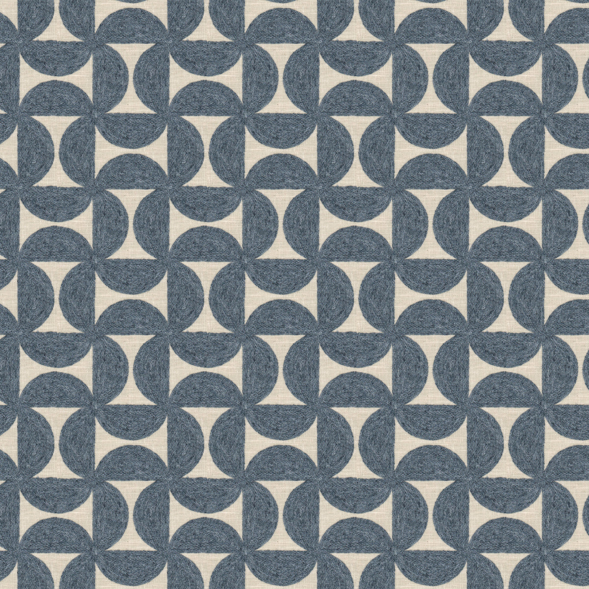 STOUT TEXTILES  MULTIPURPOSE,EMBROIDERIES TRANSITIONAL,, GEOMETRIC PORCELAIN,WEDGEWOOD   - TYRO-2