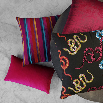 D.V. KAP HOME   24" x 24" Stream Pillow - Fuchsia Solid    - 3015-F-2424