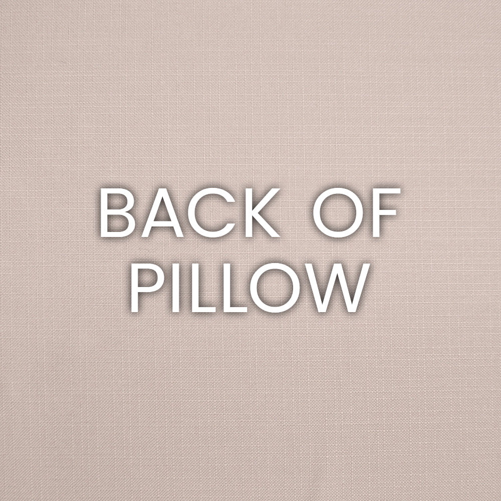 D.V. KAP HOME   24" x 24" Lyon Pillow - Blush Band / Ribbon    - 3122-B-2424