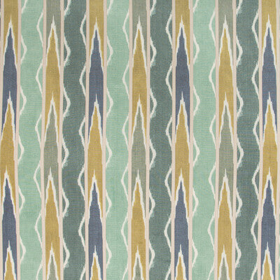 KRAVET COUTURE PRINT STRIPES GREEN,MINT,CAMEL   - UBUD.3.0