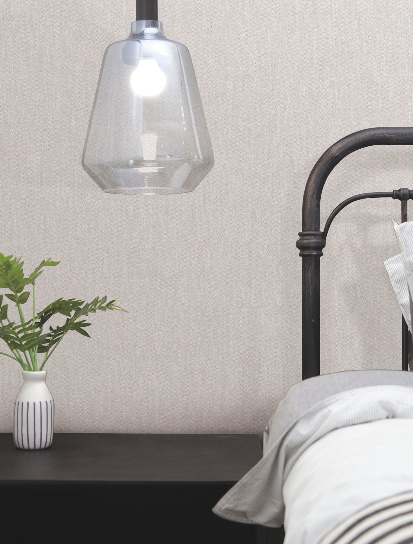 York Wallcoverings Urban Digest Purl One Froth Wallpaper Modern Stripes Whites and Off-Whites   - UD2508N