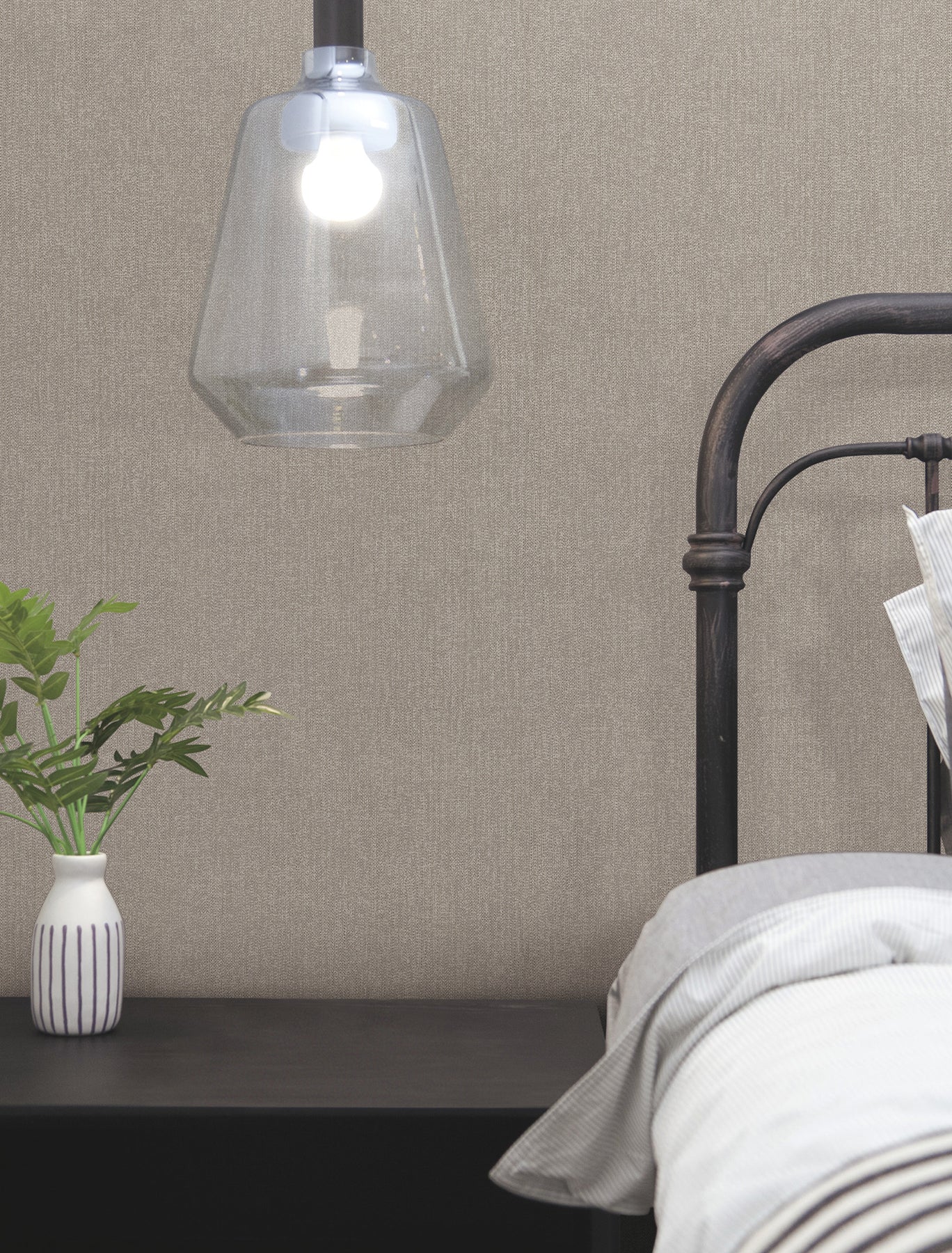 York Wallcoverings Urban Digest Purl One Graphite Wallpaper Modern Stripes Greys   - UD2510N