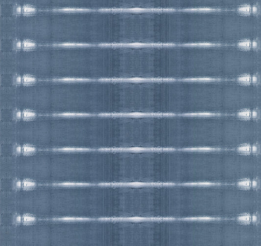 York Wallcoverings Urban Digest Resound Indigo Wallpaper Modern Stripes Blues   - UD2515N