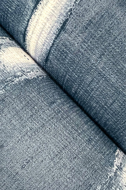 York Wallcoverings Urban Digest Resound Indigo Wallpaper Modern Stripes Blues   - UD2515N