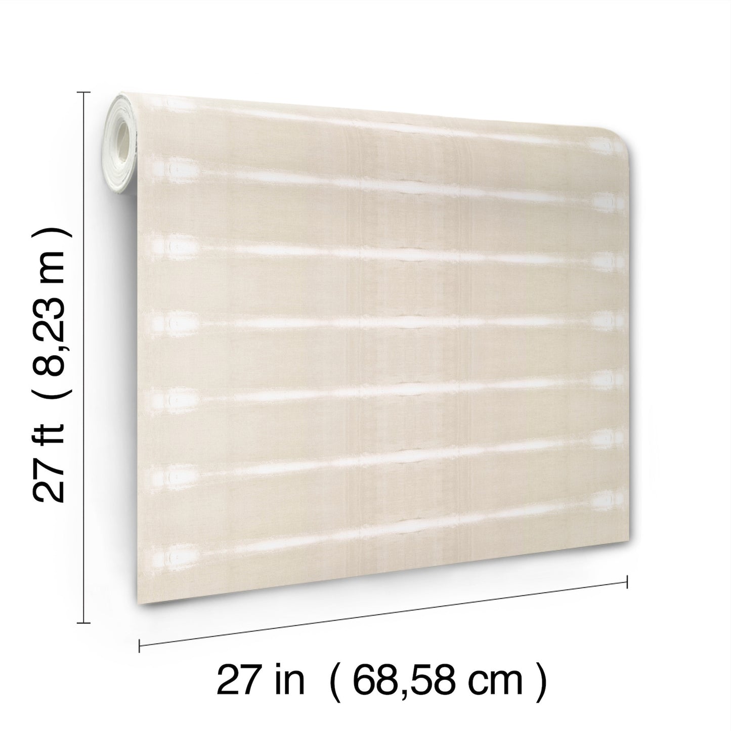 York Wallcoverings Urban Digest Resound Haze Wallpaper Modern Stripes Beiges   - UD2516N