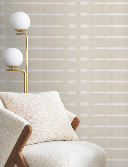 York Wallcoverings Urban Digest Resound Haze Wallpaper Modern Stripes Beiges   - UD2516N
