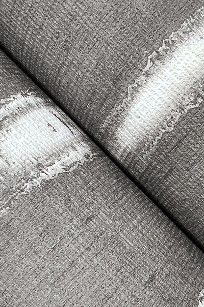 York Wallcoverings Urban Digest Resound Graphite Wallpaper Modern Stripes Greys   - UD2519N