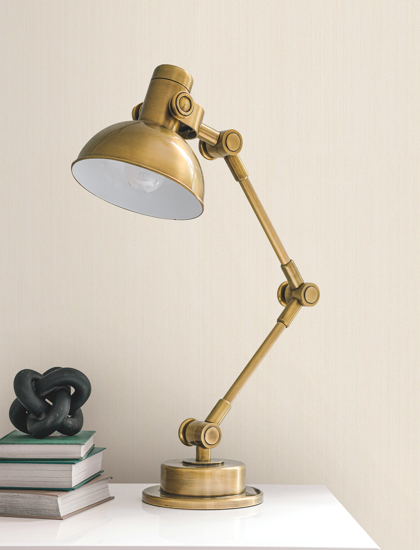 York Wallcoverings Urban Digest Camden Porcelain Wallpaper Traditional Stripes Whites and Off-Whites   - UD2534N