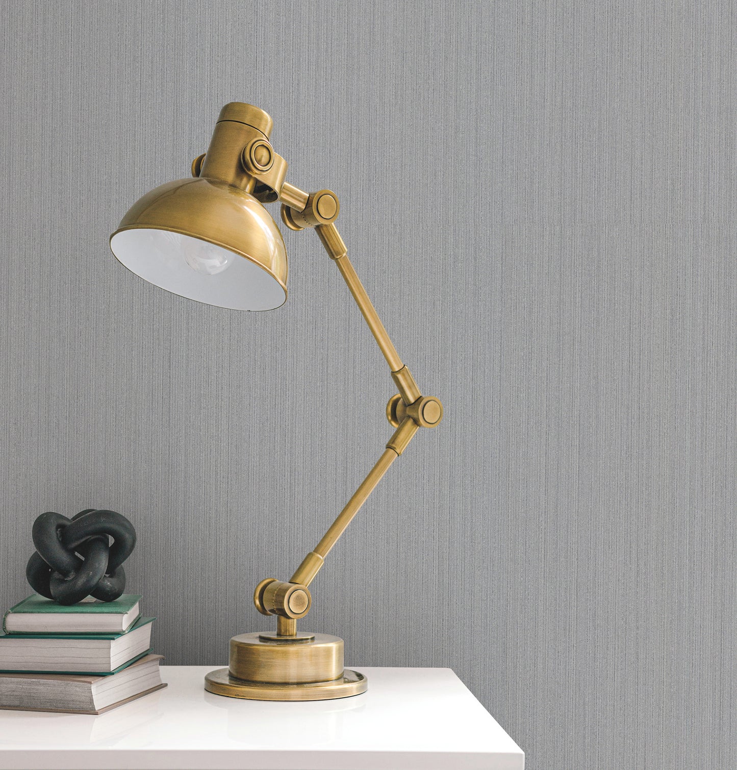 York Wallcoverings Urban Digest Camden Greige Wallpaper Traditional Stripes Greys   - UD2535N