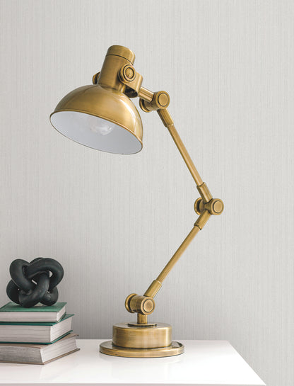 York Wallcoverings Urban Digest Camden Platinum Wallpaper Traditional Stripes Greys   - UD2537N