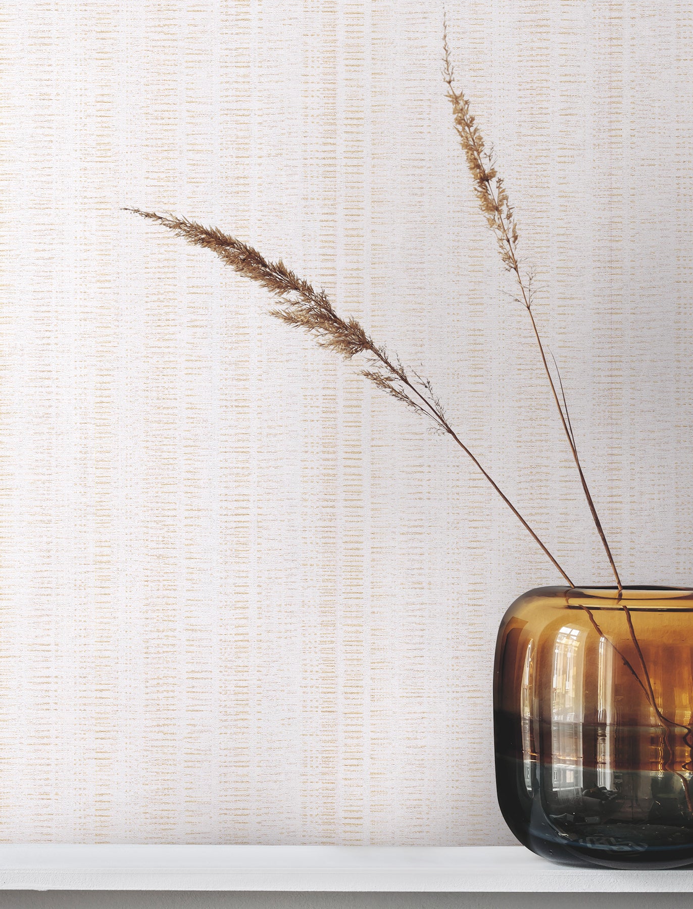 York Wallcoverings Urban Digest Stratford Cotton Wallpaper Transitional Stripes Whites and Off-Whites   - UD2540N