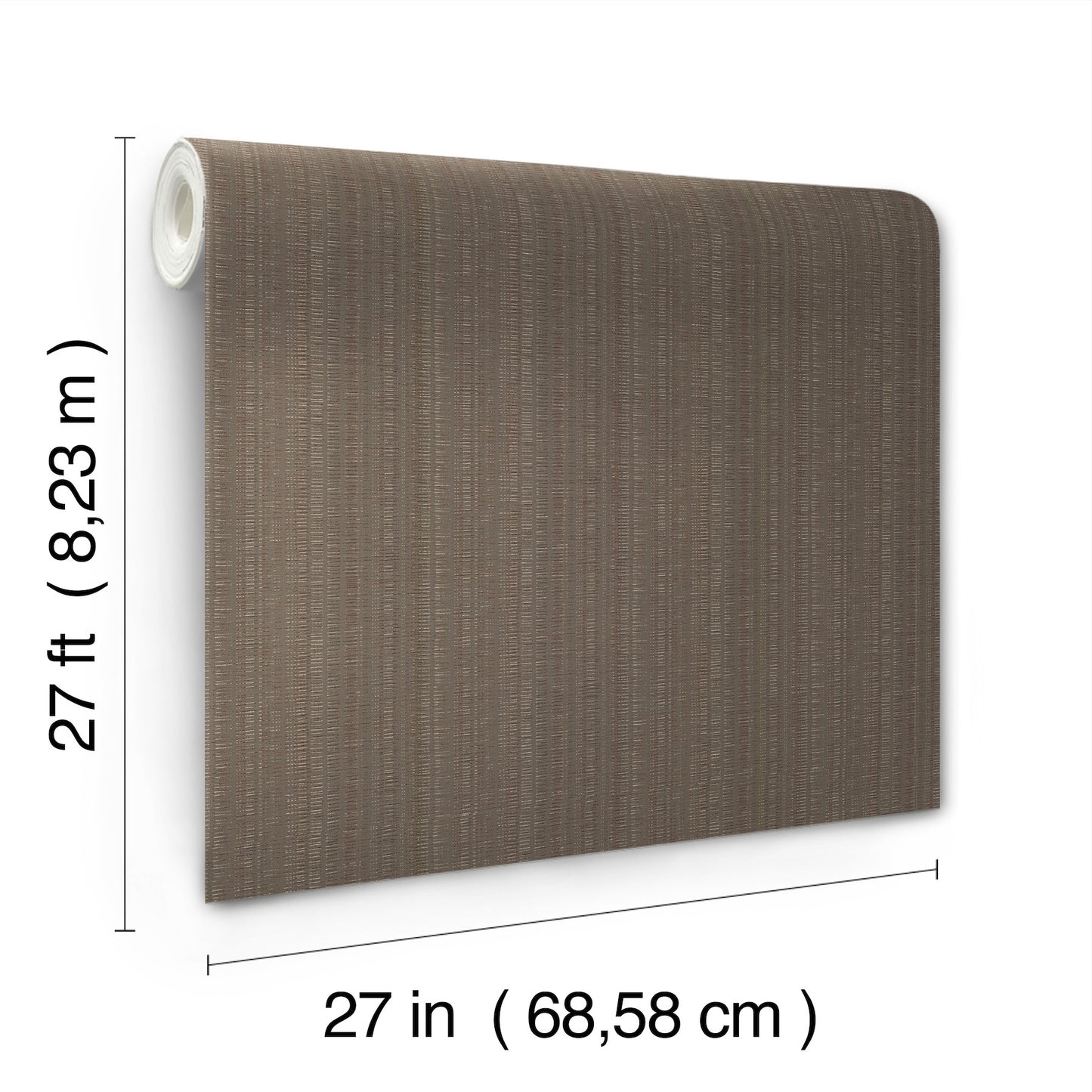 York Wallcoverings Urban Digest Stratford Umber Wallpaper Transitional Stripes Browns   - UD2542N