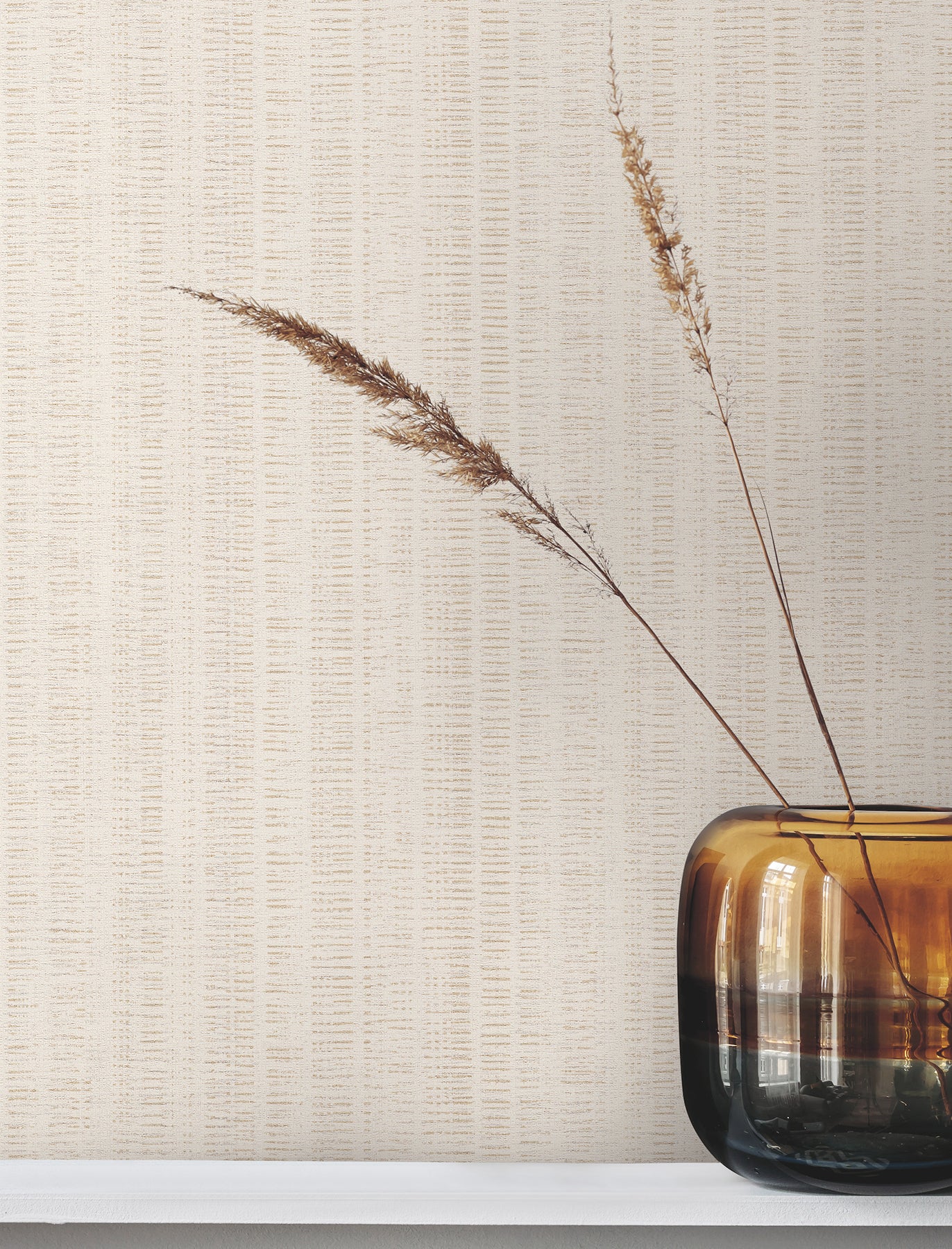 York Wallcoverings Urban Digest Stratford Beige Wallpaper Transitional Stripes Beiges   - UD2543N