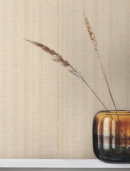 York Wallcoverings Urban Digest Stratford Harvest Wallpaper Transitional Stripes Beiges   - UD2544N