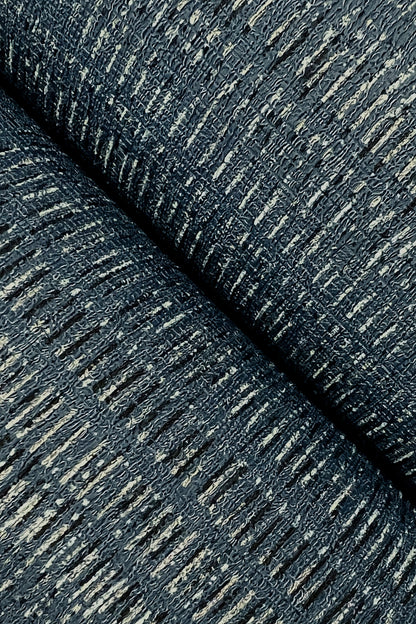 York Wallcoverings Urban Digest Stratford Midnight Wallpaper Transitional Stripes Blues   - UD2546N