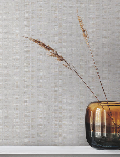 York Wallcoverings Urban Digest Stratford Flint Wallpaper Transitional Stripes Greys   - UD2548N