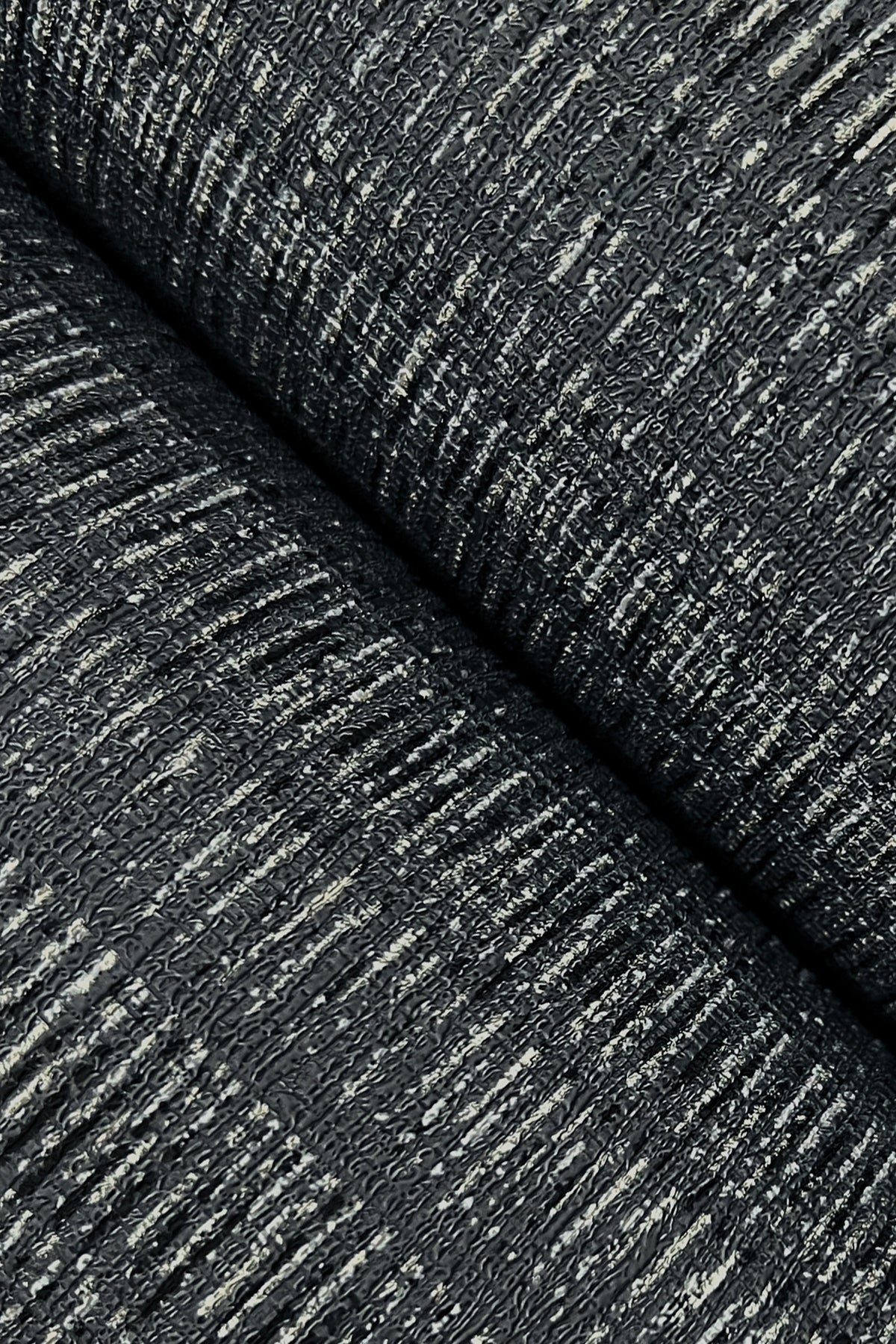 York Wallcoverings Urban Digest Stratford Carbon Wallpaper Transitional Stripes Blacks   - UD2549N