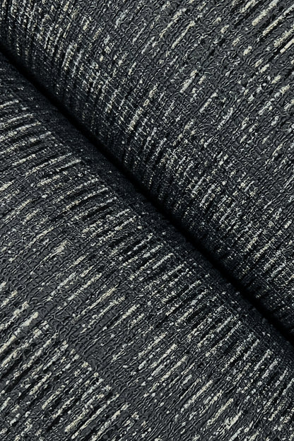 York Wallcoverings Urban Digest Stratford Carbon Wallpaper Transitional Stripes Blacks   - UD2549N