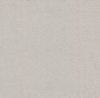Grey linen-like wallpaper with a subtle woven texture.