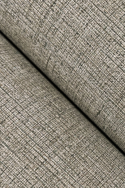 York Wallcoverings Urban Digest Hardy Linen Cinder Wallpaper Traditional Weaves Blacks   - UD2561N