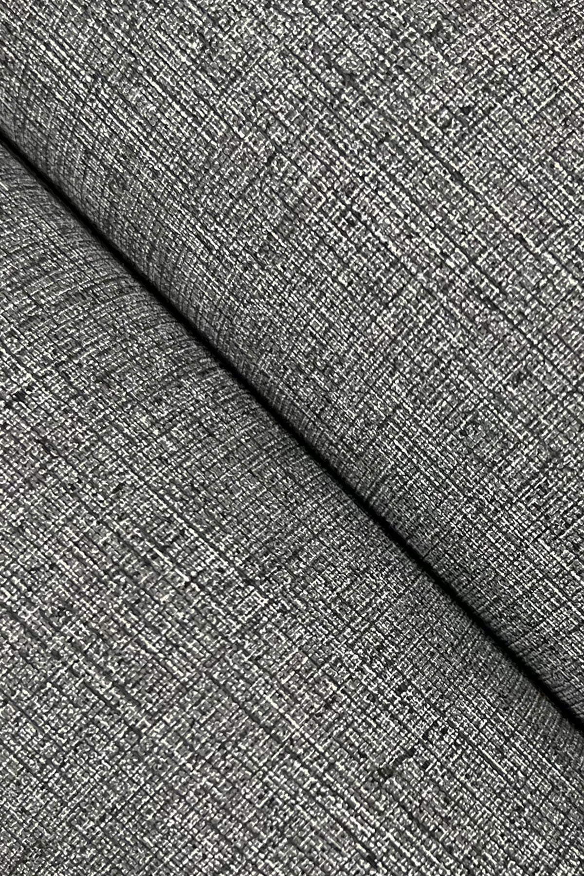 York Wallcoverings Urban Digest Hardy Linen Onyx Wallpaper Traditional Weaves Blacks   - UD2562N