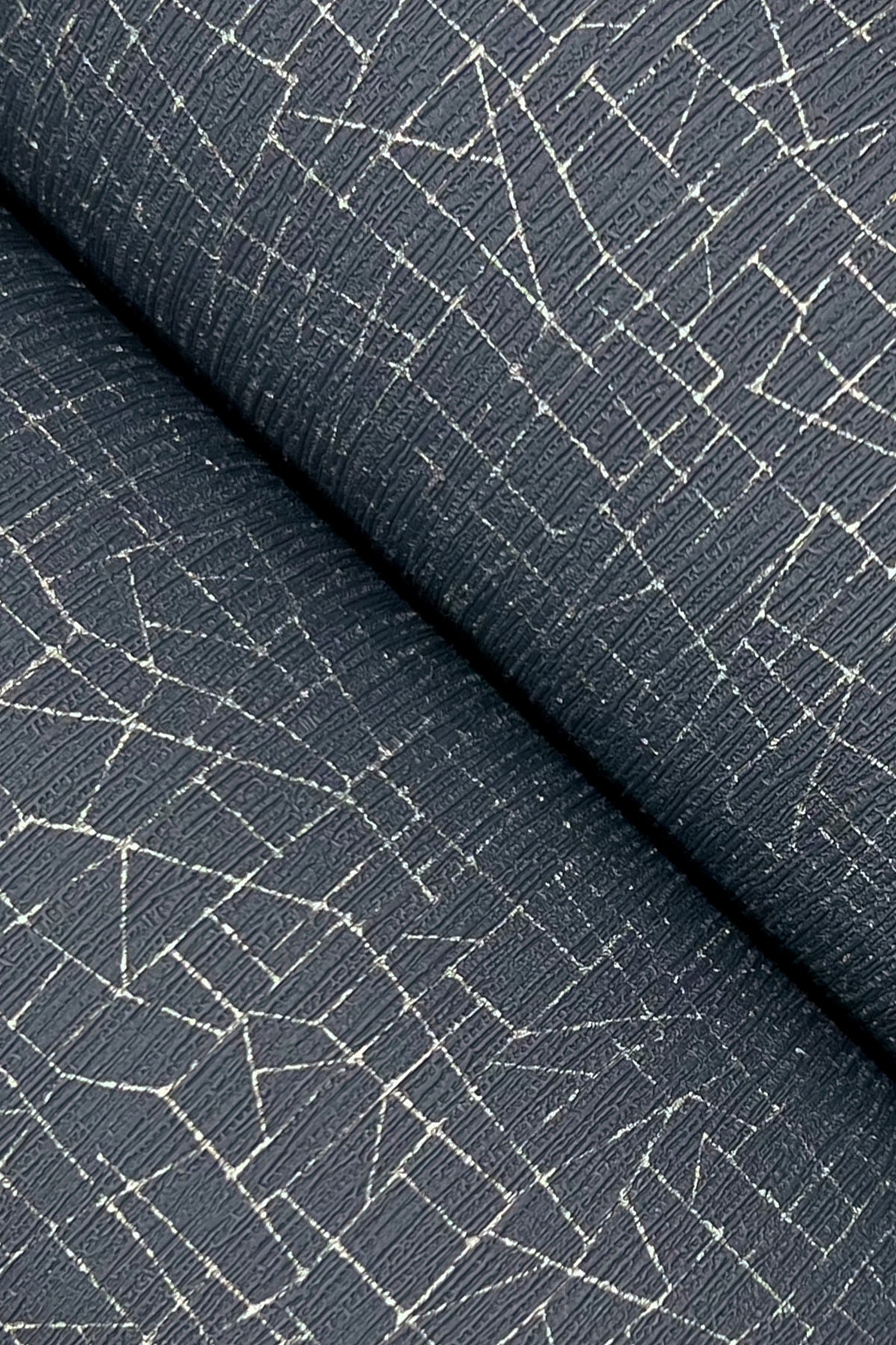 York Wallcoverings Urban Digest Exchange Ink Press Wallpaper Industrial Geometrics Blues   - UD2567N