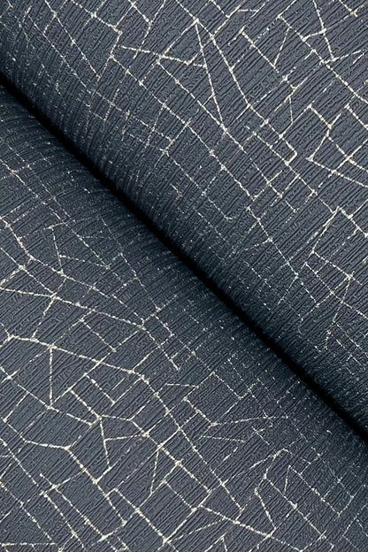 York Wallcoverings Urban Digest Exchange Ink Press Wallpaper Industrial Geometrics Blues   - UD2567N