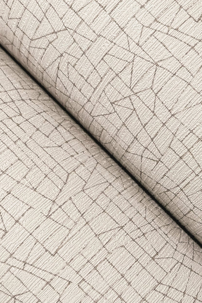 York Wallcoverings Urban Digest Exchange Crystal Shore Wallpaper Industrial Geometrics Beiges   - UD2570N