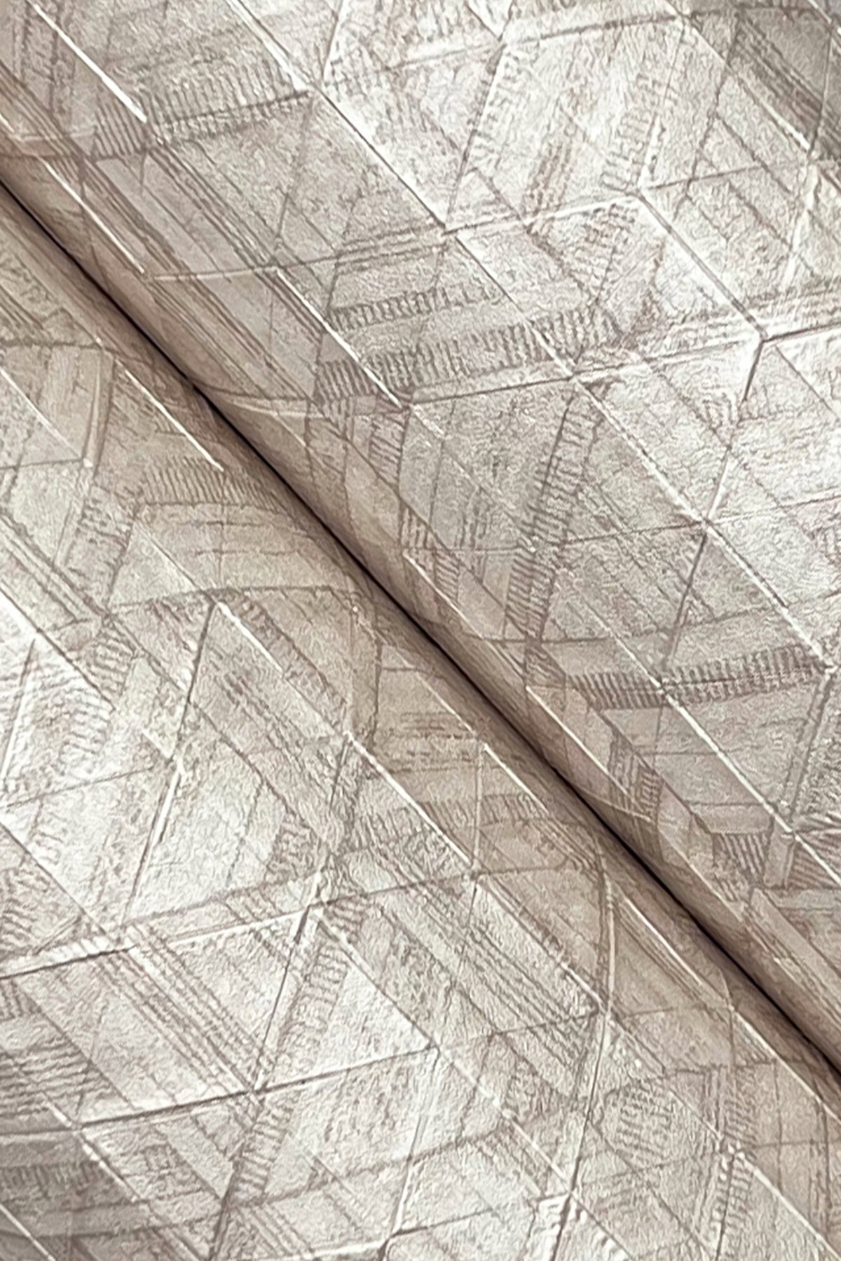 York Wallcoverings Urban Digest Rune Chestnut Wallpaper Modern Geometrics Greys   - UD2580N