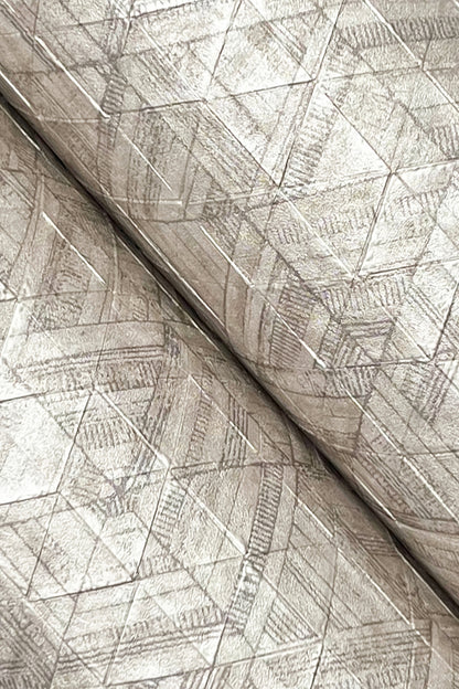 York Wallcoverings Urban Digest Rune Bone Wallpaper Modern Geometrics Greys   - UD2581N
