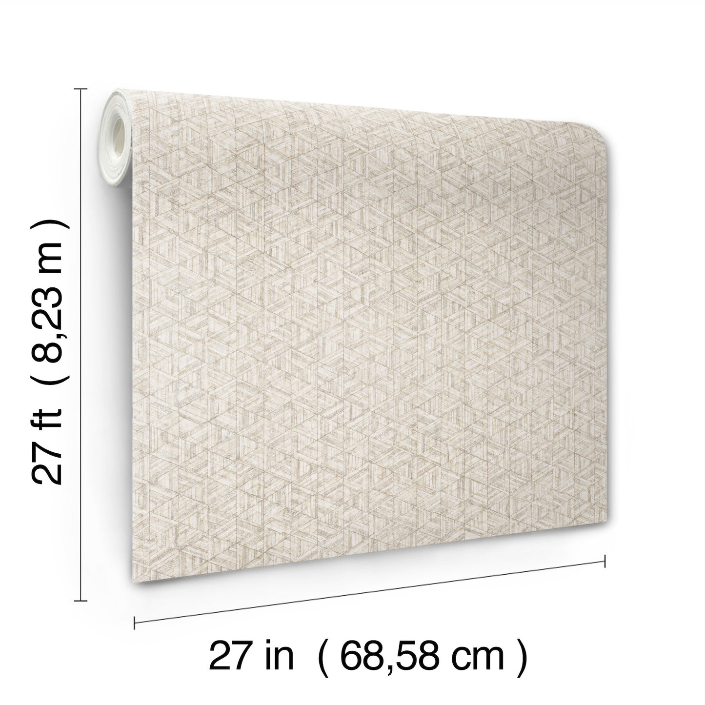 York Wallcoverings Urban Digest Rune Bone Wallpaper Modern Geometrics Greys   - UD2581N