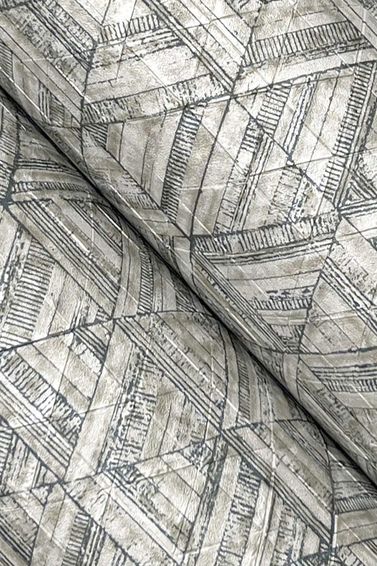 York Wallcoverings Urban Digest Rune Oyster Wallpaper Modern Geometrics Whites and Off-Whites   - UD2583N