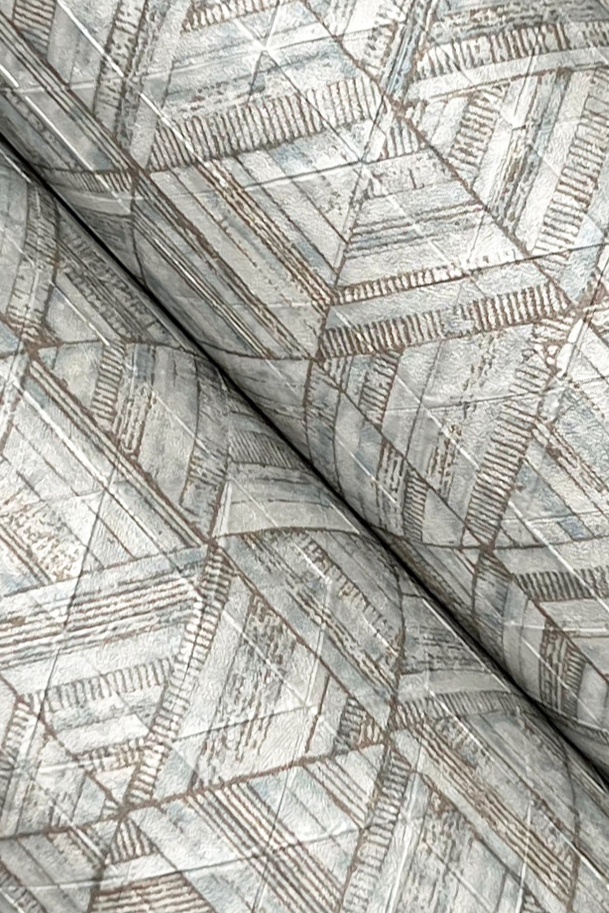 York Wallcoverings Urban Digest Rune Pewter Wallpaper Modern Geometrics Blues   - UD2584N
