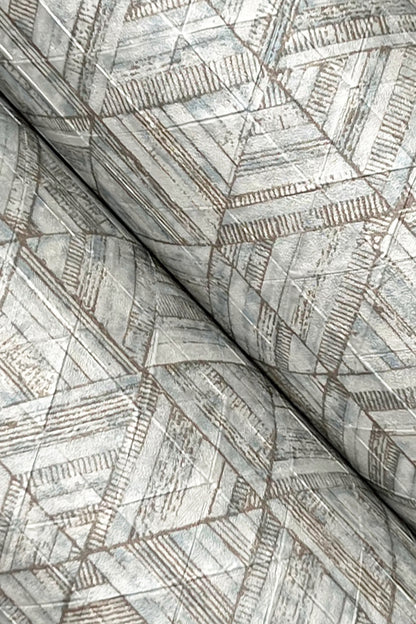 York Wallcoverings Urban Digest Rune Pewter Wallpaper Modern Geometrics Blues   - UD2584N
