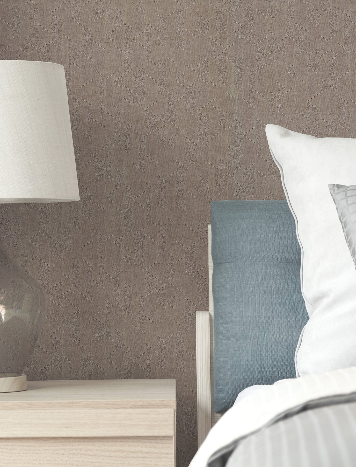 York Wallcoverings Urban Digest Verge Aged Bronze Wallpaper Modern Stripes Browns   - UD2588N