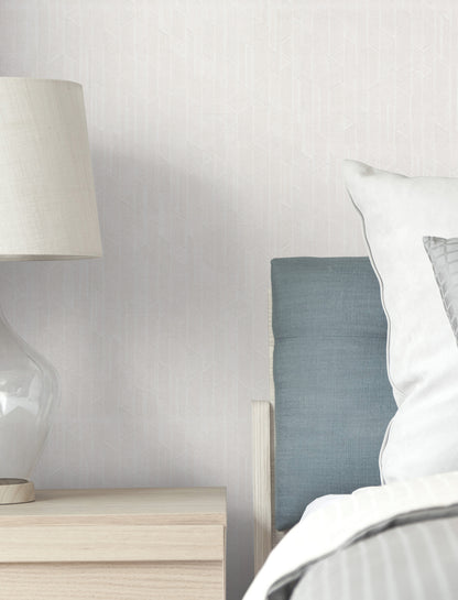 York Wallcoverings Urban Digest Verge Alabaster Wallpaper Modern Stripes Whites and Off-Whites   - UD2591N