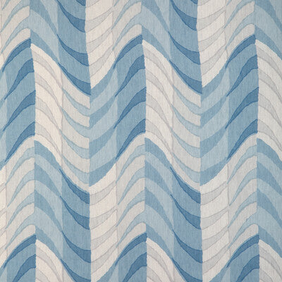 KRAVET BASICS PRINT GEOMETRIC BLUE,WHITE,   - UNDULATION.5.0