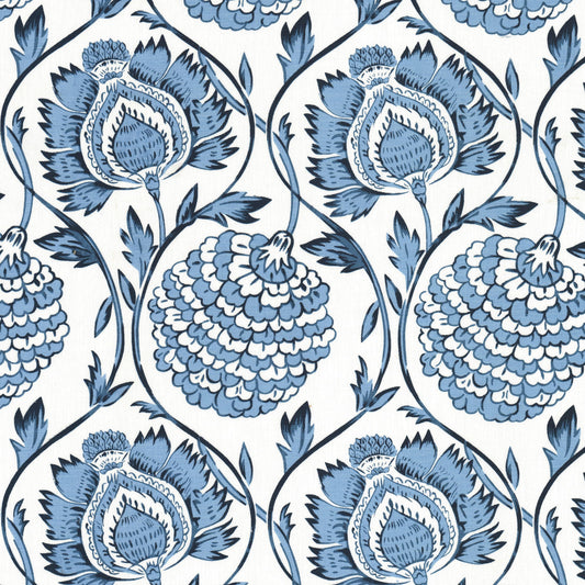STOUT TEXTILES  MULTIPURPOSE,PRINT TRANSITIONAL,, FLORAL DENIM   - UNFO-3